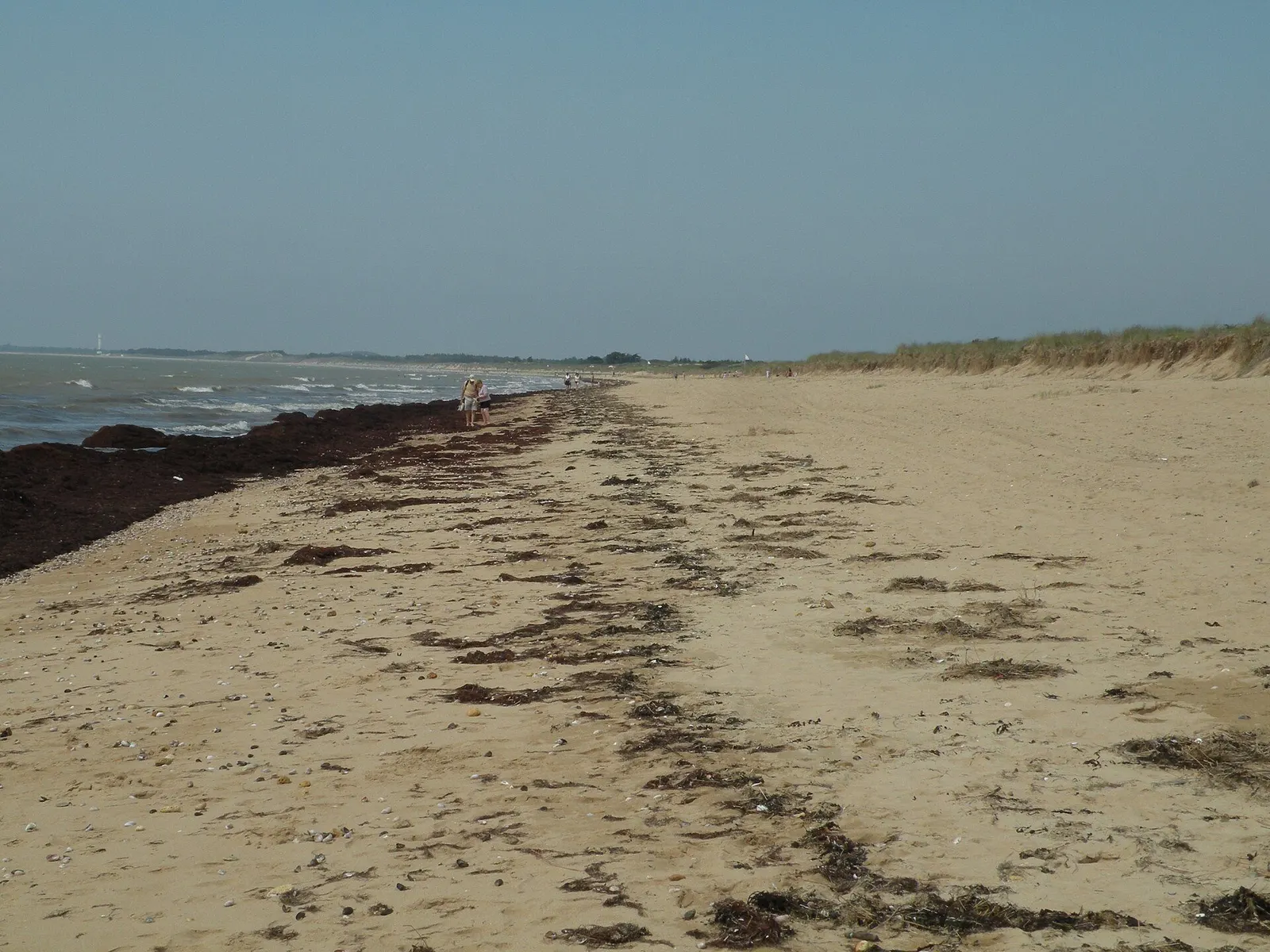 Sable, dunes et mer sur la plage de la Braie à Notre-Dame-de-Monts